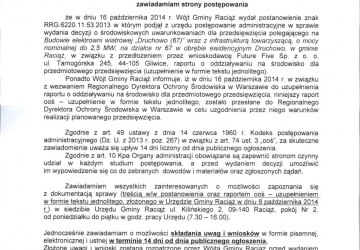 Obwieszczenie Wójta Gminy Raciąż