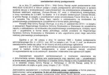 Obwieszczenie Wójta Gminy Raciąż