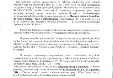 Obwieszczenie Wójta Gminy Raciąż