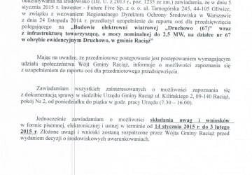 Obwieszczenie Wójta Gminy Raciąż