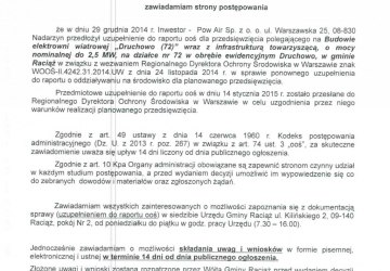 Obwieszczenie Wójta Gminy Raciąż