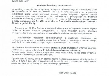 Obwieszczenie Wójta Gminy Raciąż