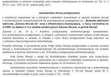 Obwieszczenie Wójta Gminy Raciąż