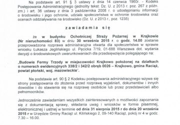 Obwieszczenie Wójta Gminy Raciąż