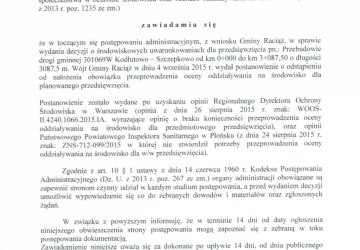 Obwieszczenie Wójta Gminy Raciąż