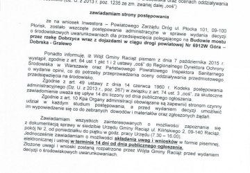 Obwieszczenie Wójta Gminy Raciąż