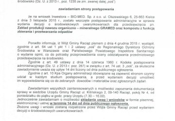 Obwieszczenie Wójta Gminy Raciąż