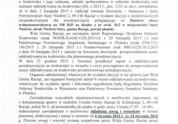 Obwieszczenie Wójta Gminy Raciąż