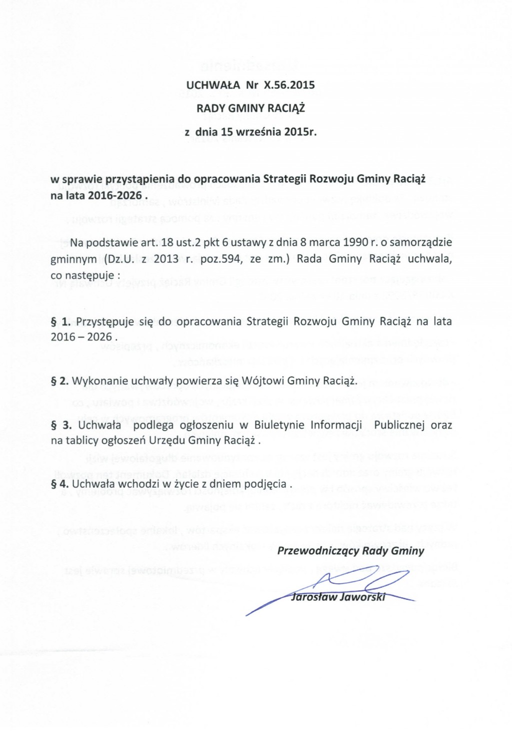 Uchwała Nr X.56.2015