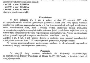 Decyzja Starosty Płońskiego