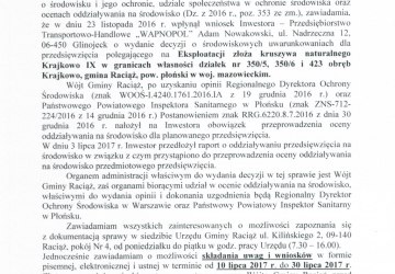 Obwieszczenie Wójta Gminy Raciąż